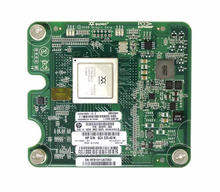 QMH2562 - QLogic BLC QMH2562 8GB Dual Port PCI-Express Fibre Channel Mezzanine Host Bus Adapter for C-CLASS Blade System