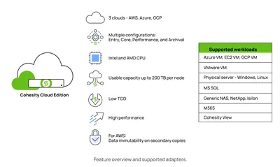 R4V66AAE - HP Cohesity Cloud Snapshot Manager Software Subscription and Support 25 Additional Instance 4Year