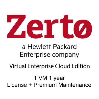 R6J93AAE - HP Zerto Virtual Enterprise Cloud Edition + Premium Maintenance Subscription License 1000 Virtual Machine 3Year
