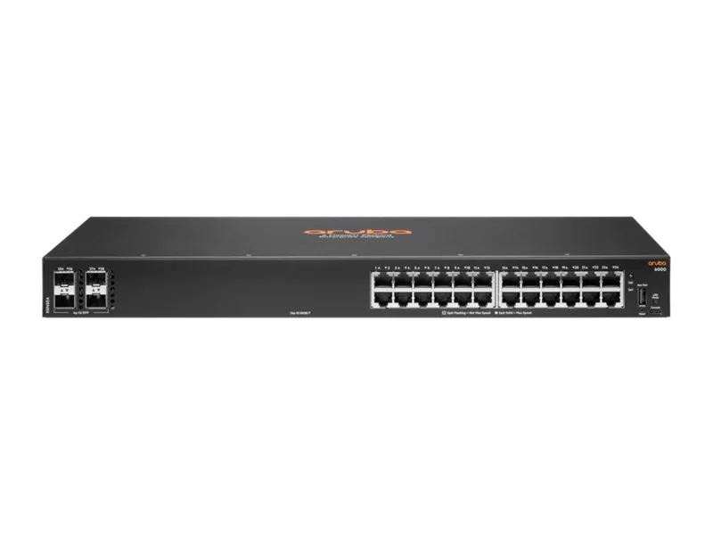 HPE R8N88-61101 Aruba 6000 24-Ports 1000Base-T 4-Ports 1GbE SFP Layer 3 Manageable 1U Rack-mountable Gigabit Ethernet Network Switch