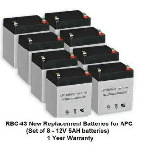 RBC43 - APC RBC Series Maintenance-free Lead Acid Spill Proof (Hot-Swappable) Replacement Battery Cartridge