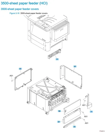 RC3-4545 - HP Left Door Paper Diverter for LJ Ent M806 / M830 Series