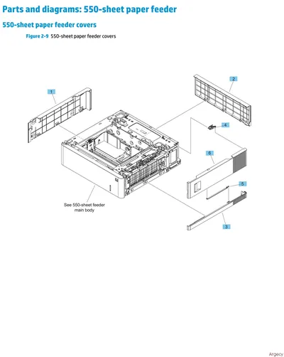 RC4-1741-000 - HP 550 Sheet Feeder Drawer Connector for Color LaserJet Ent M552 / M553 / M577 series