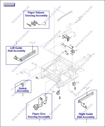 RG5-6207-060 - HP 2000-Sheet Feeder Paper Size Sensor for LaserJet 9000 / 9040 / 9050 Series