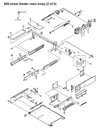 RM1-1122-000CN - HP 500 Sheet Feeder PCA Assembly for LaserJet 4345 / M4345 Series