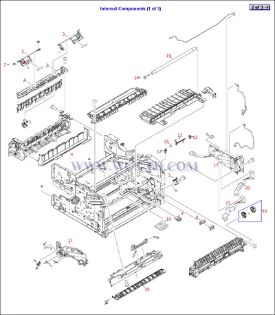 RM1-2490 - HP Face Down Top Output Bin Assembly for LaserJet 5200 Series