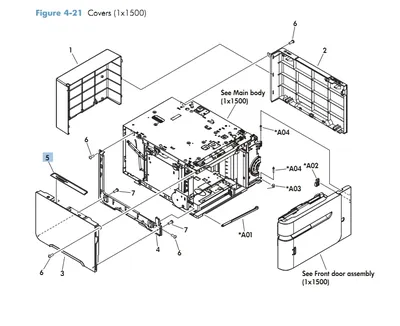 RM1-5265 - HP 1500-Sheet Feeder Numbering Assembly for LaserJet M600 / P4015 Printer Series