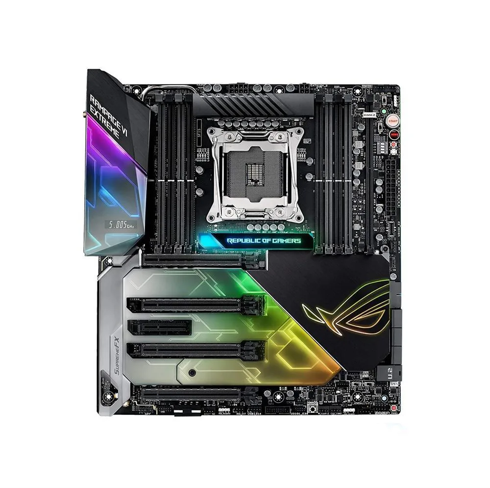 ROGRAMPAGEVIEXTREME - ASUS ROG RAMPAGE VI EXTREME Desktop Motherboard Intel X299 Chipset Socket R4 LGA-2066