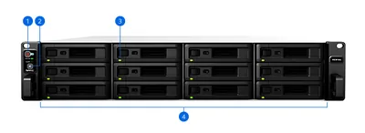Synology RS3618XS/168TB-SE RackStation RS3618xs 168TB 12-Bay NAS Server