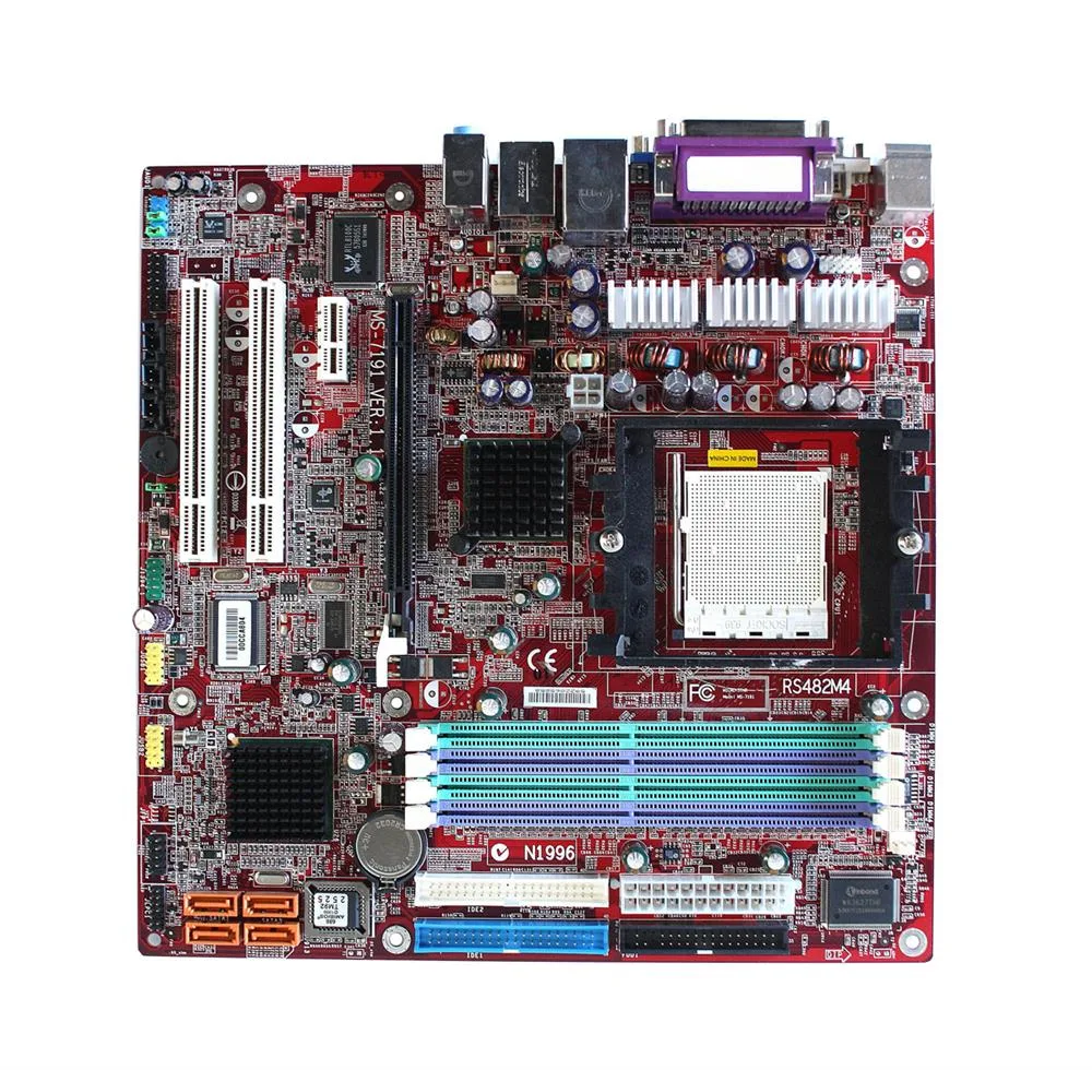 RS482M4-ILD - MSI Desktop Board Athlon 64, Athlon 64 FX, Athlon 64 X2 Dual-core, Opteron, Opteron Dual-core ATi Radeon Xpress 200 (RS482) Socket 939 4GB ┬╡ATX