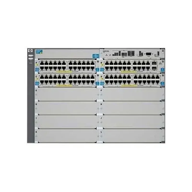 HP RSVLC-0503 ProCurve E5412-92G-PoE+/2XG v2 zl 44 x RJ-45 Ports PoE+ 10/100/1000Base-T + 2 x SFP Ports + 4 x Open Module Slots Layer 4 Managed 4U Rack-mountable Gigabit Ethernet Network Switch