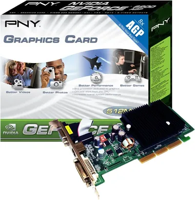 RVCG62512AXB - PNY GeForce 6200 512MB AGP 4X/8X Video Graphics Card