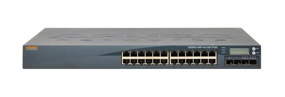 HP S2500-24P Aruba S2500 Series 24 x Ports PoE 1000Base-T + 4 x Ports SFP+ Mobility Access Switch