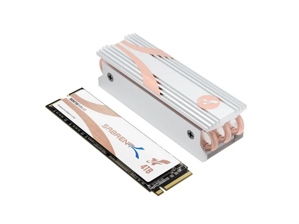 SB-RKTQ4-HTSS-4TB - Sabrent Rocket Q4 4TB PCI Express 4.0 NvMe 4.0 M.2 2280 Solid State Drive with Heatsink