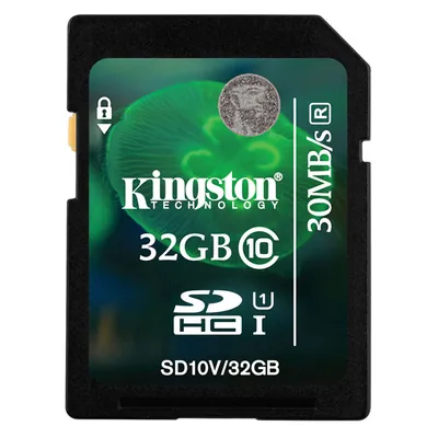 Kingston SD10V/16GB-B2 16GB Class 10 SDHC Flash Memory Card