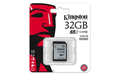 Kingston SD10VG2/32GBCR 32GB Class 10 SDHC UHS-I Flash Memory Card