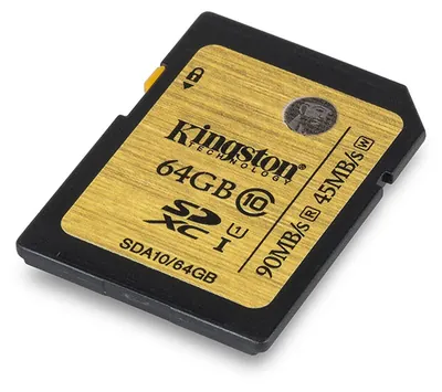 Kingston SD10VG2/64GBCR 64GB Class 10 SDXC UHS-I Flash Memory Card