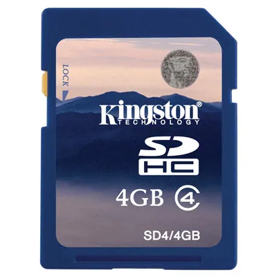 Kingston SD4/8GB-2P 8GB Class 4 SDHC Flash Memory Card (2 Pack)