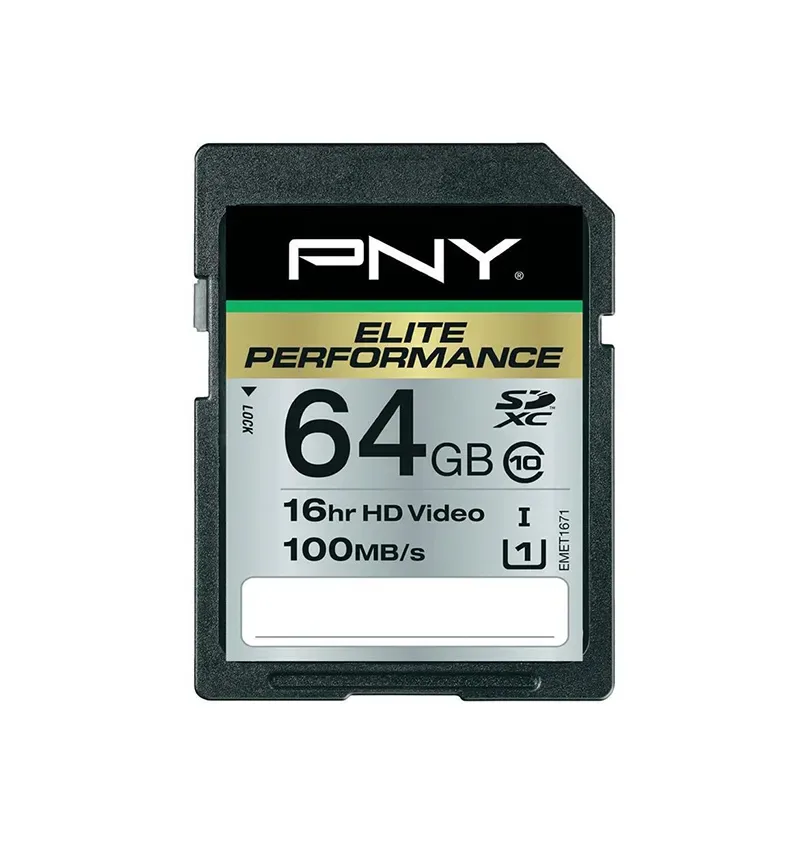 SD64G10ELIPER-EF - PNY 64GB Elite Performance Class 10 SDXC UHS-I Flash Memory Card