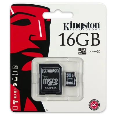 Kingston SDC4/16GBSP 16GB Class 4 microSDHC Flash Memory Card