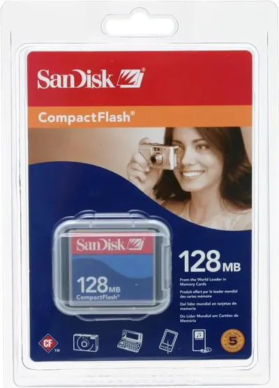 SDCFB-128 - SanDisk 128MB CompactFlash CF Memory Card