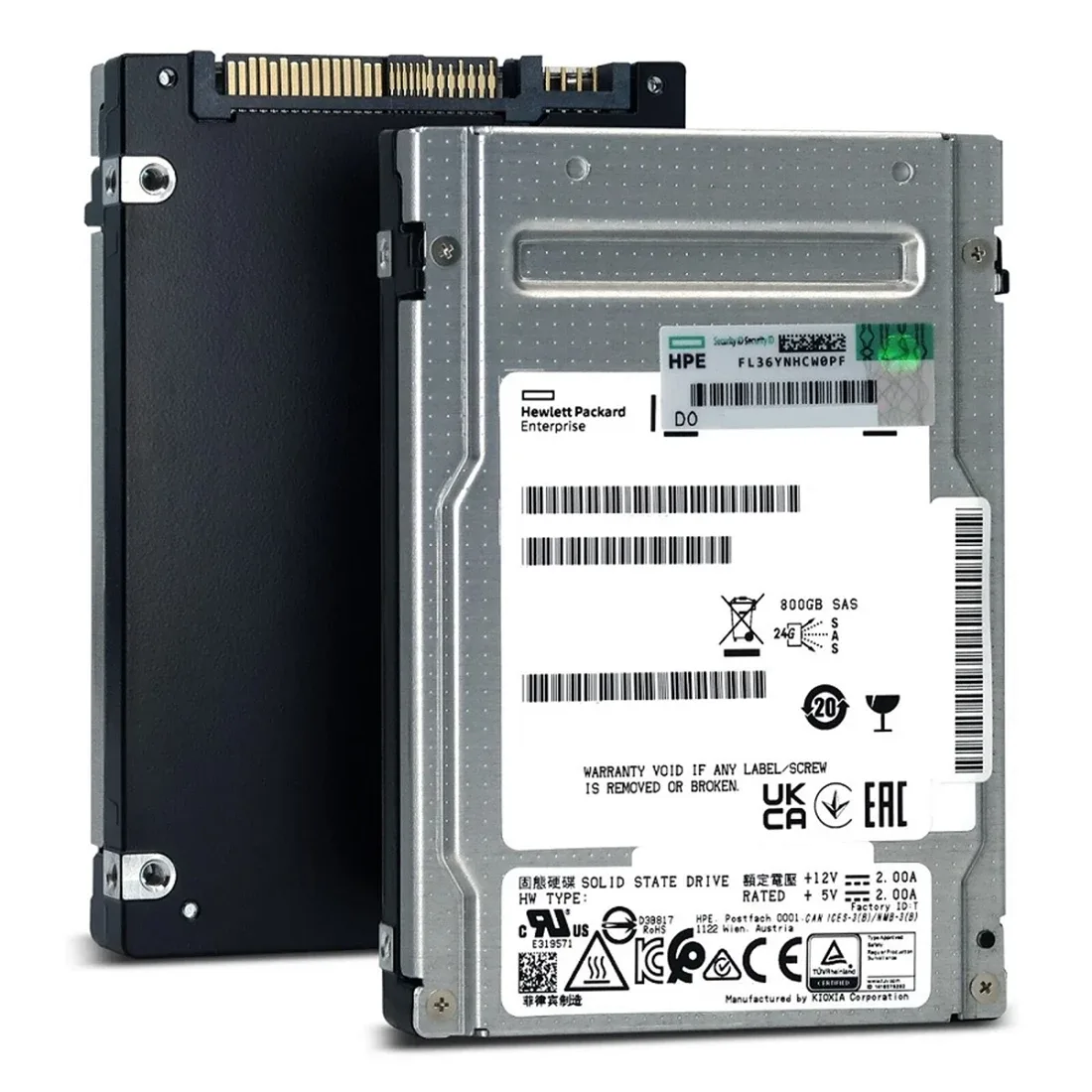KIOXIA SDFUQ76CAB91T KIOXIA PM6 800GB SAS 24Gb/s 2.5-inch enterprise SSD for mission-critical workloads