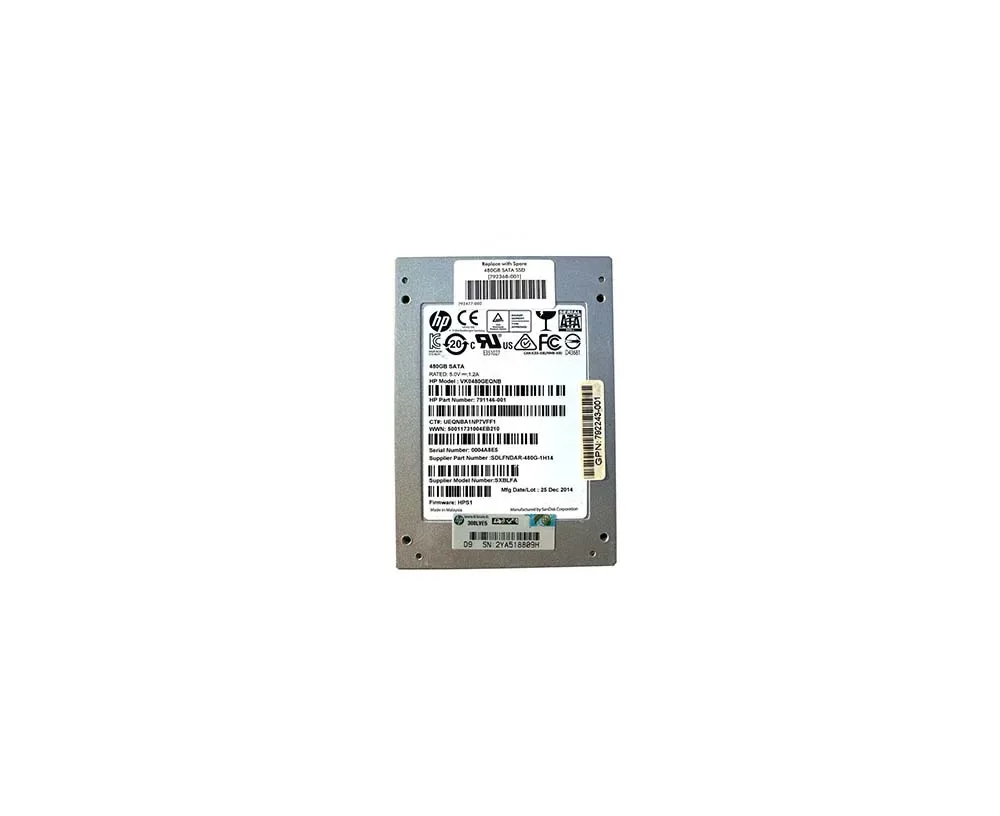 SDLFNDAR-480G-1H14 - HP 480GB Multi-Level Cell SATA 6Gb/s 2.5-inch Solid State Drive