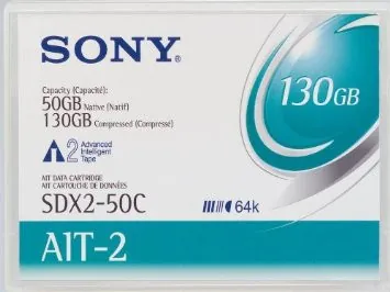 Sony SDX-D500C/TB AIT-2 External Tape Drive - 50GB (Native)/130GB (Compressed) - SCSI - 3.5 1/2H External