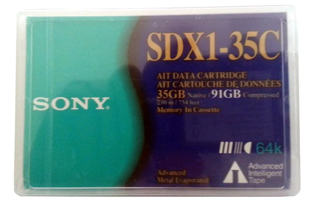 SDX1-35C - Sony 8mm 230 Meter AIT-1 35/91GB with Chip Tape Cartridge