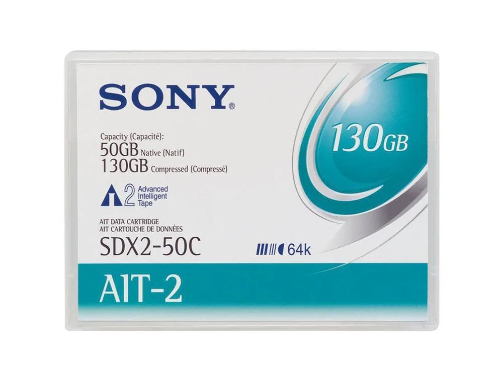 SDX250C-BC - Sony SDX2-50C AIT-2 Barcoded Data Cartridge - AIT AIT-2 - 50GB (Native) / 130GB (Compressed)