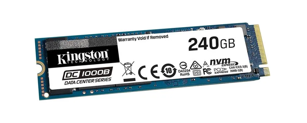 Kingston SEDC1000BM8/240G DC1000B 240GB M.2 NVMe Solid State Drive for Enterprise Servers