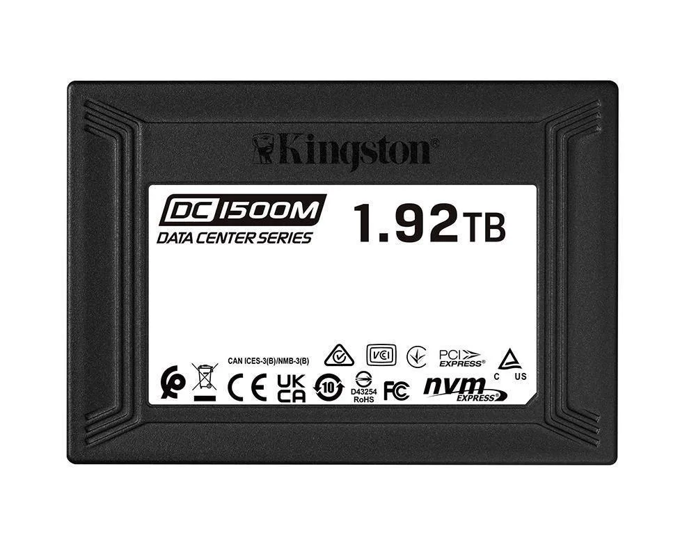 Kingston SEDC1500M/1920G DC1500M 1.92TB PCI Express x4 NVMe Gen3 U.2 Enterprise Solid State Drive