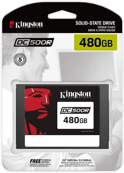 SEDC500R/480G Kingston Enterprise DC500R 480G 2.5 inch SATA3 Solid State Drive (TLC)