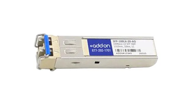 SFP100LX20AO - Addonics 100Base-LX Single-mode Fiber 1310nm 20k SFP Transceiver Module