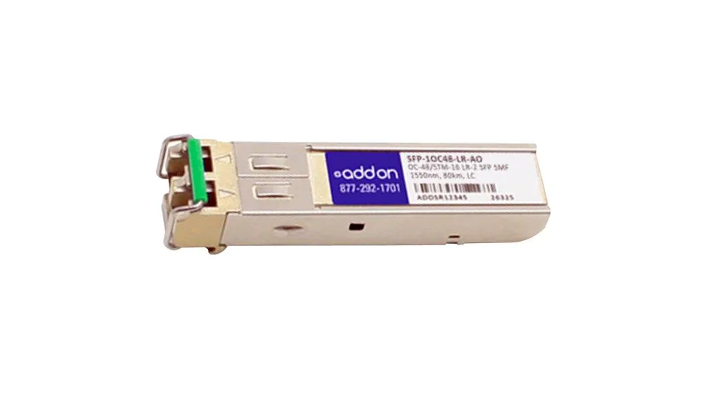 SFP1OC48LRAO - Addonics OC-48 OC-48-L2 Single-mode Fibre 80km 1550nm LC Connector SFP Transceiver Module