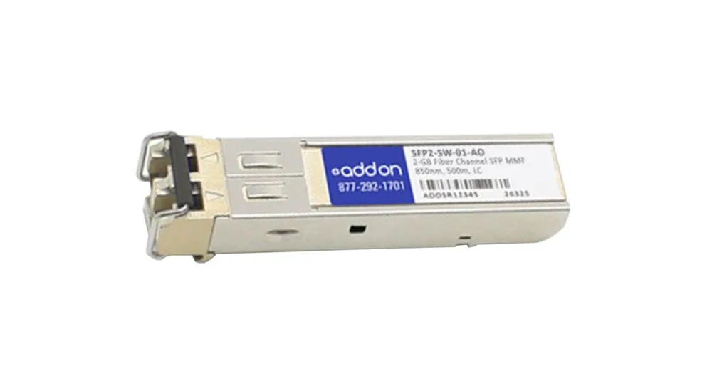 SFP2SW01AO - Addonics 2Gbps 2GBase-SW Multi-mode Fibre 550m 850nm LC Connector SFP Transceiver Module