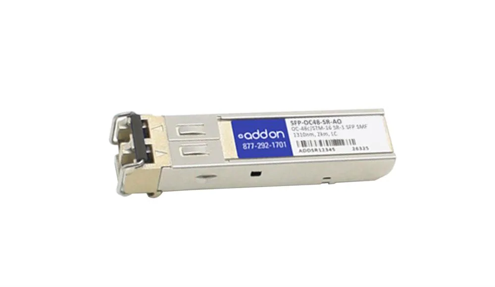 SFPOC48SRAO - Addonics OC-48 OC-48C-SR Single-mode Fibre 2km 1310nm LC Connector SFP Transceiver Module