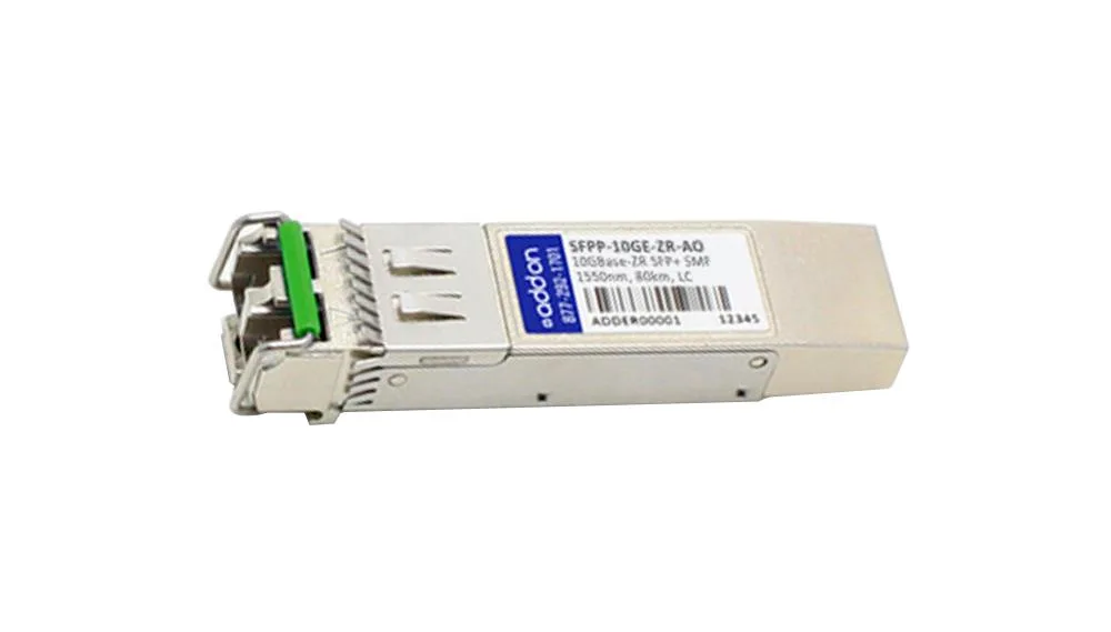 SFPP10GEZRAO - Addonics 10GBase-zr Single-mode Fiber 1550nm 80km LC SFP+ Transceiver Module