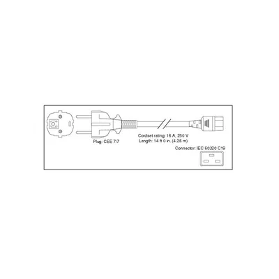 SG-XSWCS-CA92-EU-Z - Sun Cisco Power Cord 250VAC 10A CEE 7/7 Plug (EU)