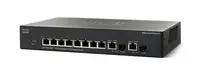 SG300-10MPP-K9-NA - Cisco Small Business SG300 PoE+ 8 x Ports 10/100/1000Base-T + 2 x Combo Gigabit SFP Layer 3 Managed 1U Rack-Mountbale Gigabit Thernet Network Switch