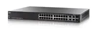 SG300-28MP-K9-NA - Cisco Small Business 300 Series PoE RJ-45 28 x Ports 10/100/1000Base-T + 2 x combo Gigabit SFP Layer 3 Managed Desktop Rack Mountable 1U Gigabit Ethernet Switch