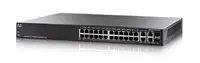 SG300-28PP-K9-NA - Cisco Small Business 300 Series RJ-45 PoE+ 28 x Ports 10/100/1000Base-T + 2 x combo Gigabit SFP Layer 3 Managed Desktop Rack Mountable 1U Gigabit Ethernet Switch