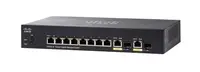 SG350-10MP-K9-NA - Cisco Small Business SG350-10MP POE 8 x Ports 10/100/1000Base-TX + 2 x SFP Layer 3 Gigabit Ethernet Switch