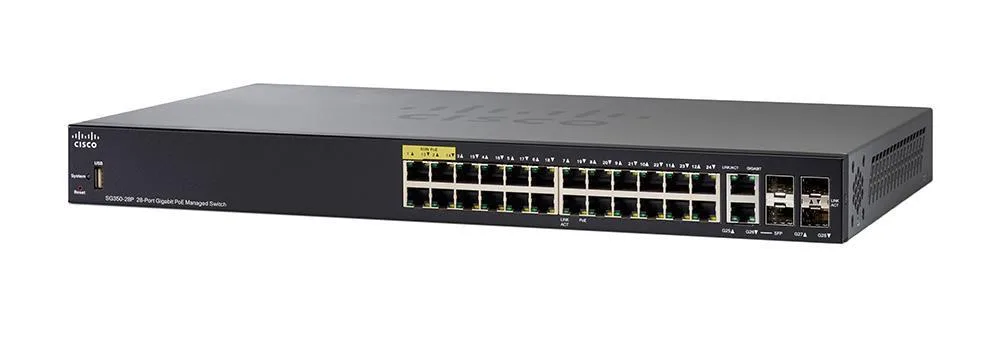 SG350-28P-K9-UK - Cisco Layer-3 Network Switch