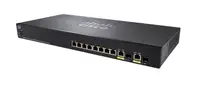 SG355-10P-K9-NA - Cisco Small Business PoE+ 8 x Ports 10/100/1000Base-T + 2 x SFP Layer 3 Managed Gigabit Ethernet Switch