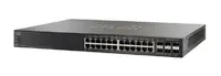 SG500X-24P - Cisco SG500X PoE 24-Port 24 x 10/100/1000Base-TX + 4 x 10 Gigabit SFP+ Layer 3 Managed Stackable Rack-mountable Gigabit Ethernet Network Switch