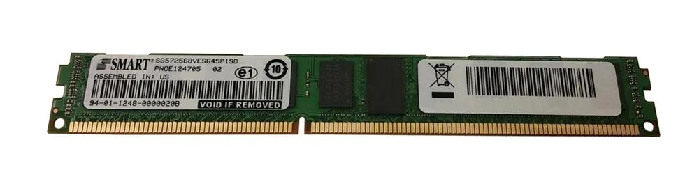 SG572568VES645P1SD - Smart Modular 2GB DDR3-800MHz PC3-6400 ECC Registered CL5 240-Pin RDIMM 1.5V Dual Rank Memory Module