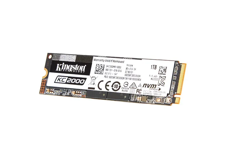 Kingston SKC2000M8/1000G KC2000 Series 1TB TLC PCI Express 3.0 x4 NVMe (AES-256 / TCG Opal 2.0) M.2 2280 Solid State Drive