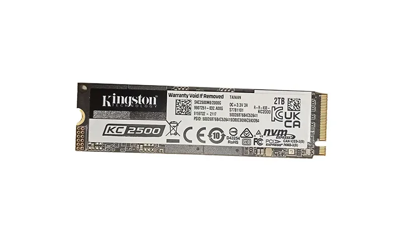 Kingston SKC2500M8/2000G KC2500 Series 2TB TLC PCI Express 3.0 x4 NVMe M.2 2280 Solid State Drive