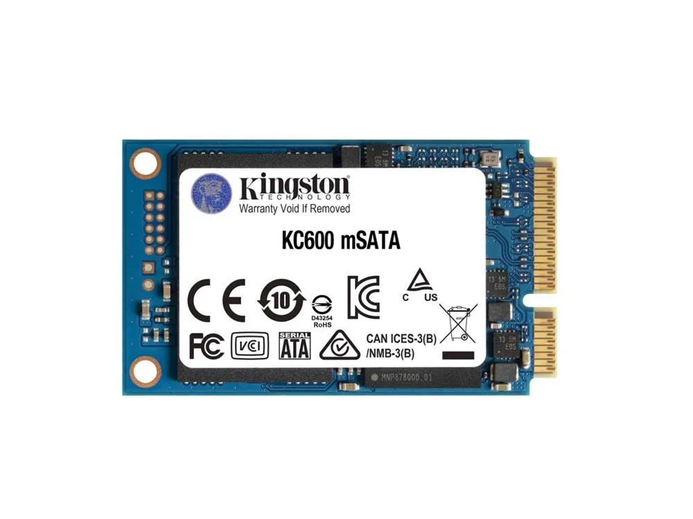 Kingston SKC600MS/1024G KC600 1TB 3D NAND TLC Hardware-based self-encrypting mSATA Solid State Drive